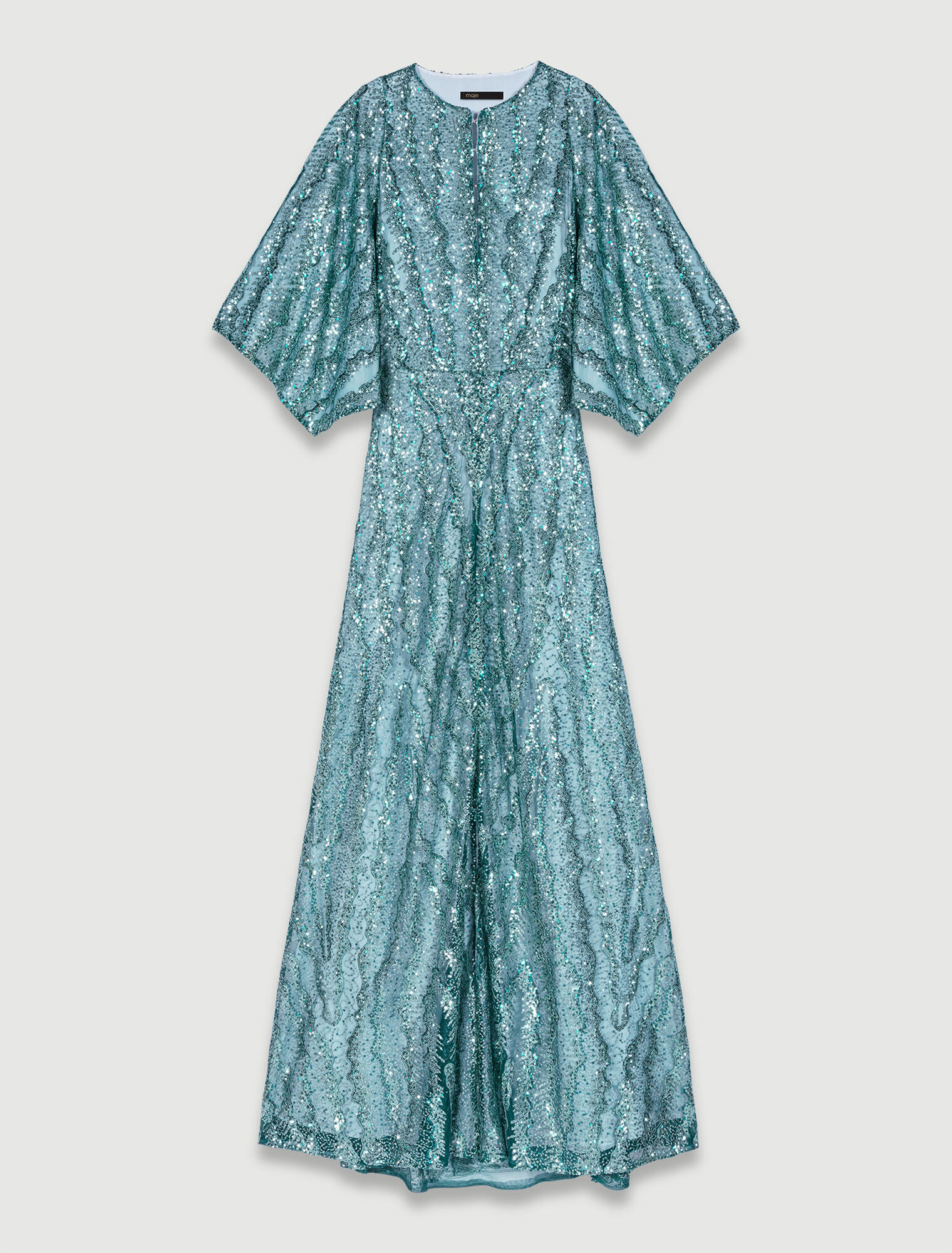 Vestido largo con lentejuelas