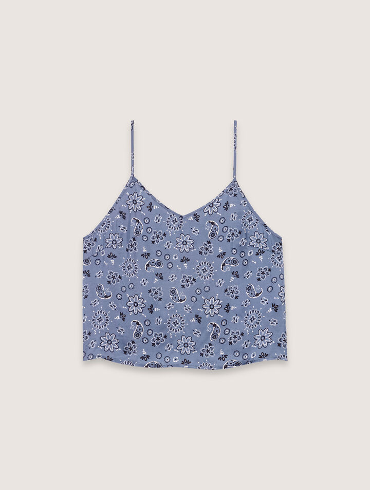 Top estampado fluido