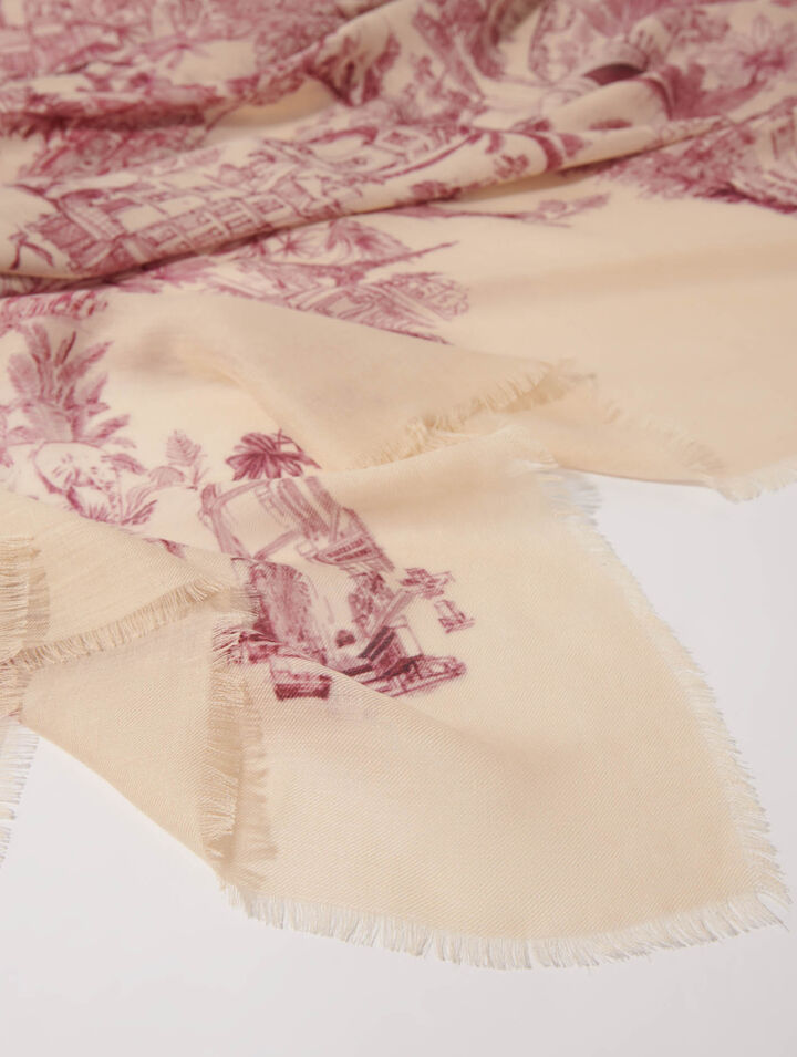 Pañuelo mezcla cachemira estampada
