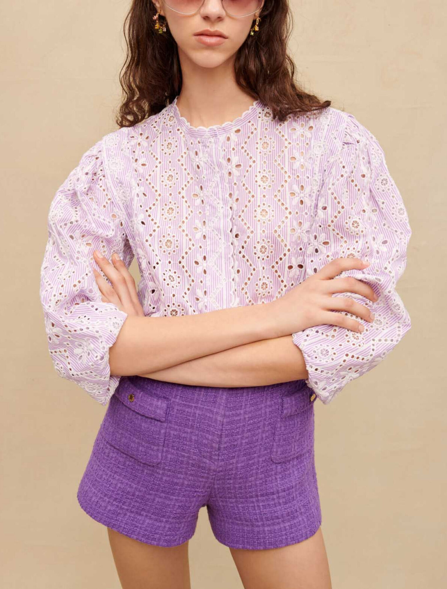 Shorts de tweed