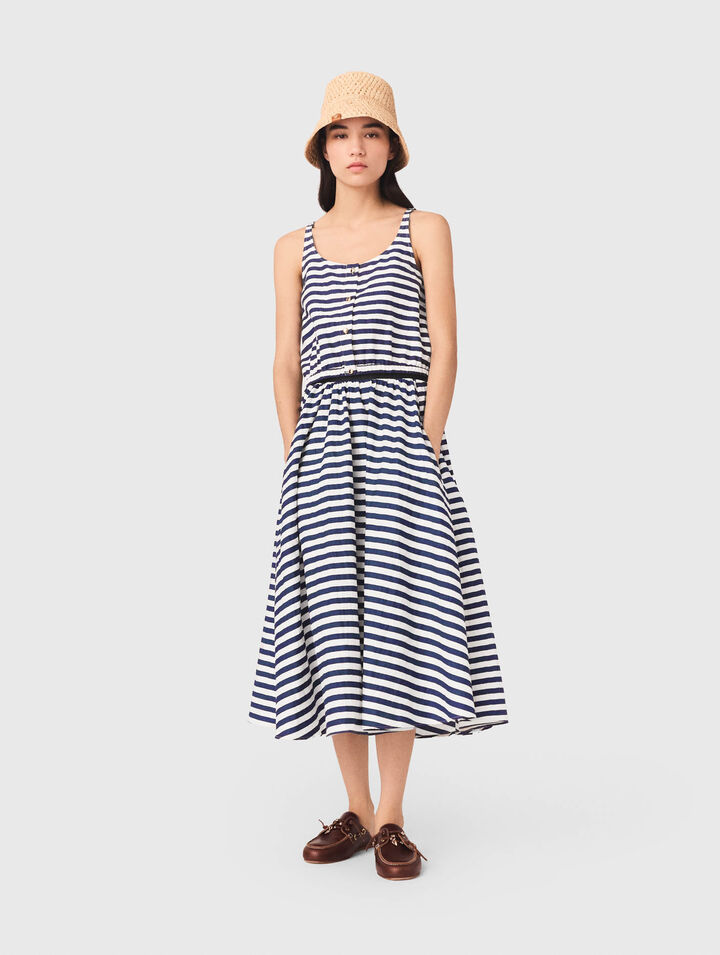 Top de mezcla de lino