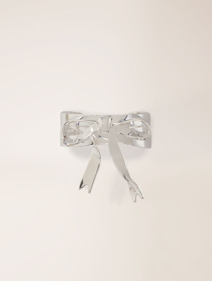 Brazalete lazo plateado