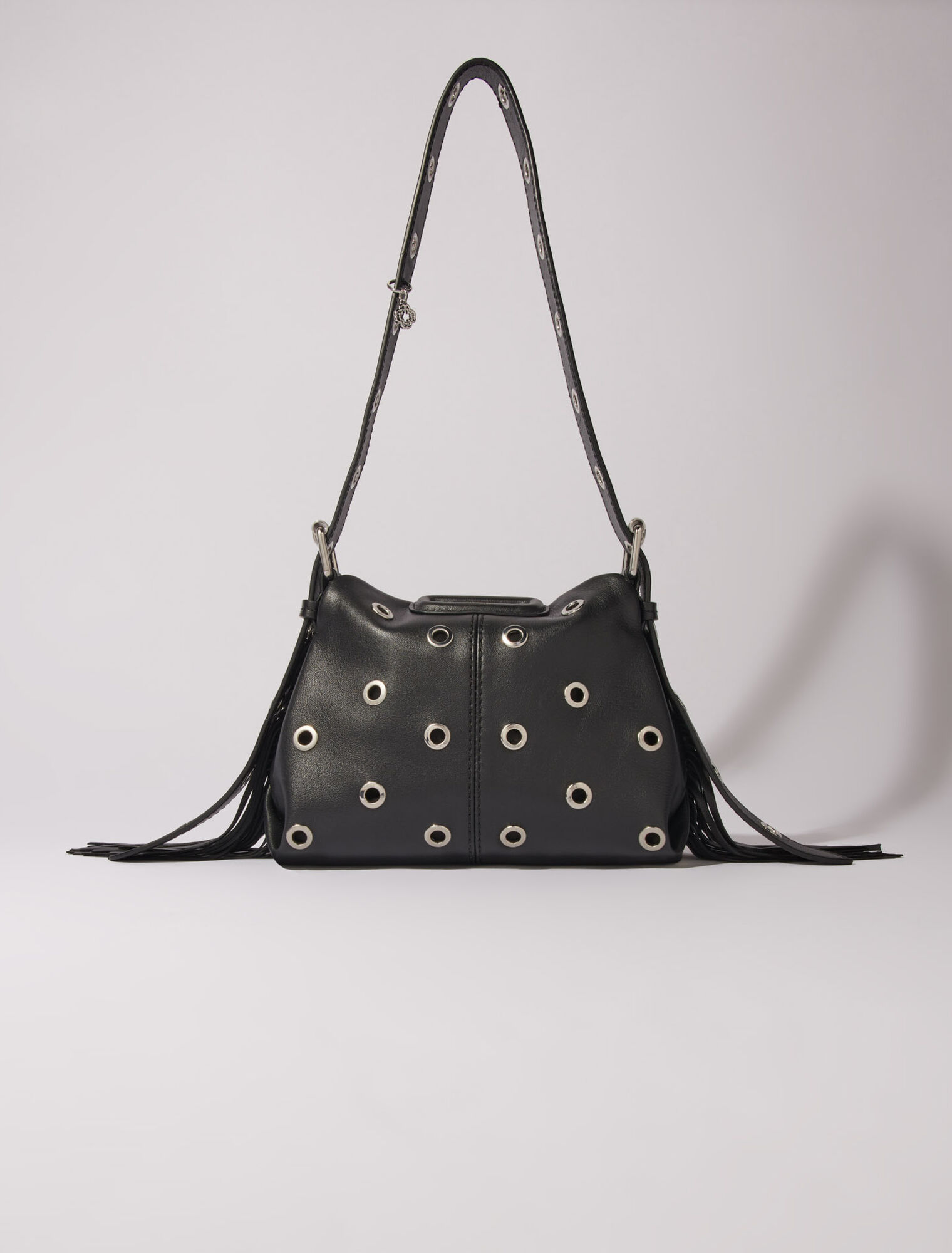 Bolso Miss M Mini de cuero con ojales