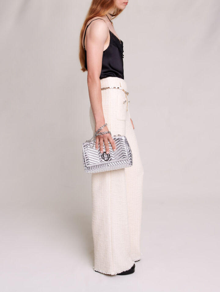 Pantalón holgado de tweed