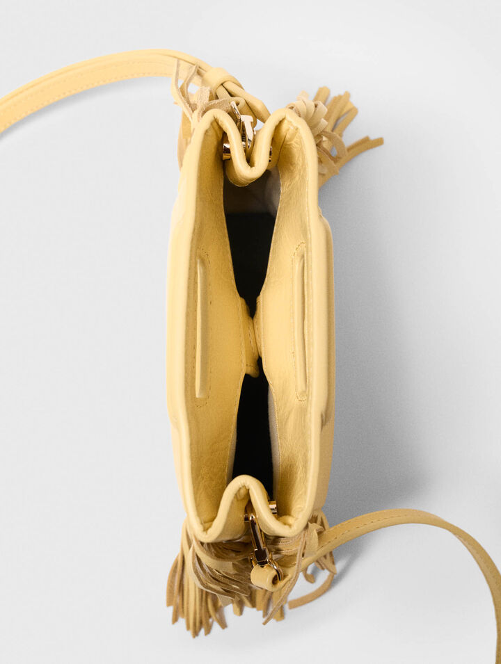 Bolso M Mini cuero craquelado mate