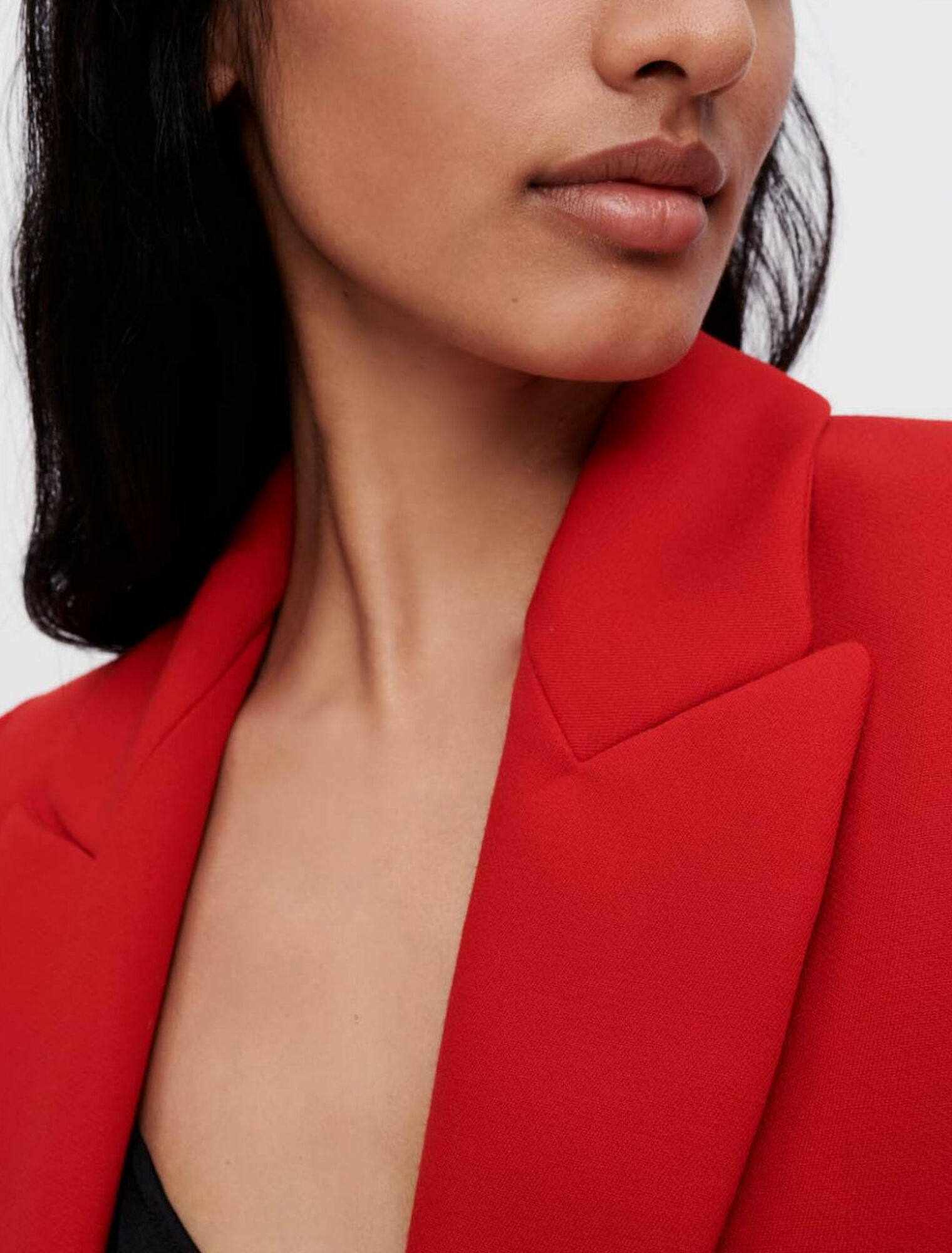 Traje de chaqueta rojo
