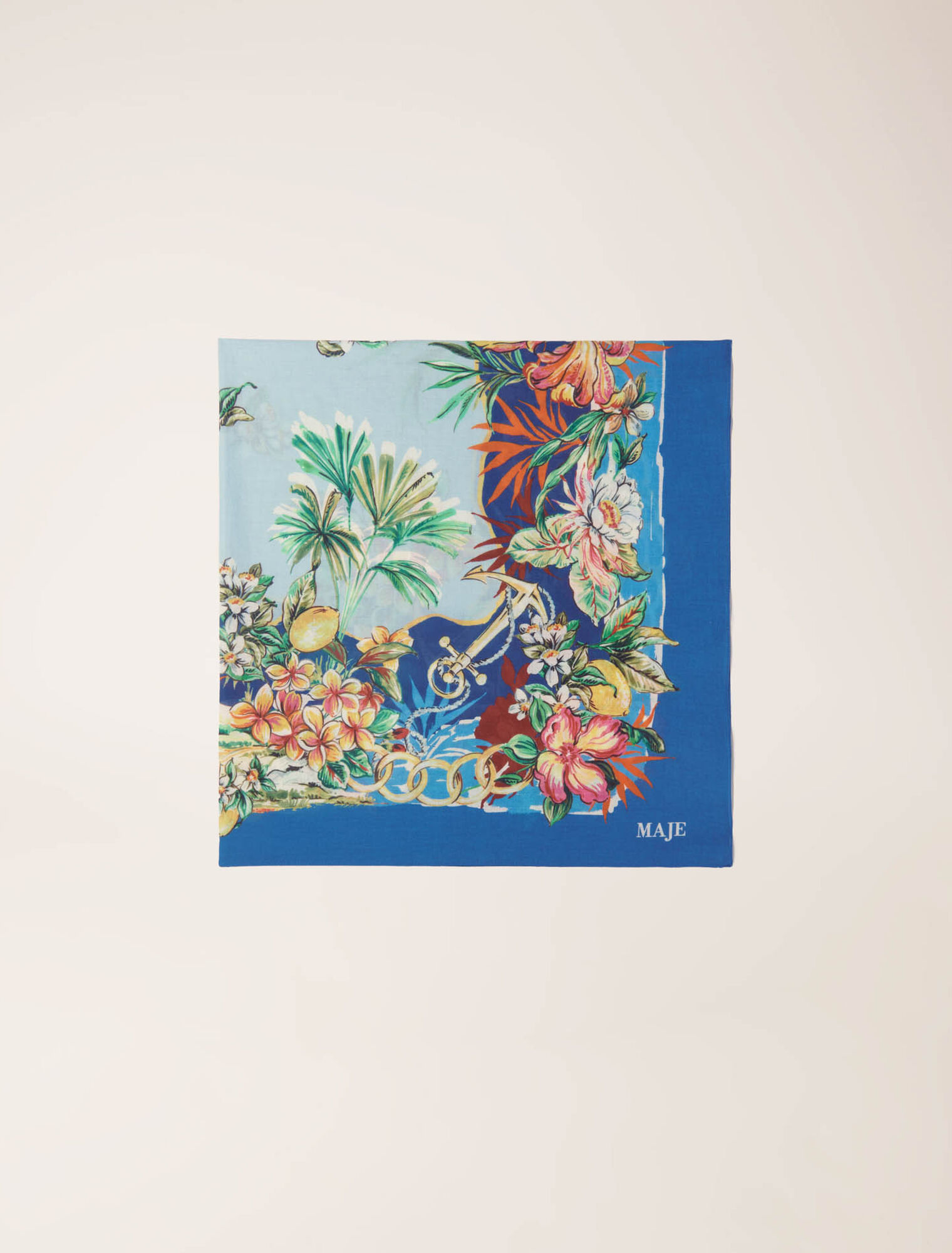 Pañuelo 90x90 cm algodón estampado