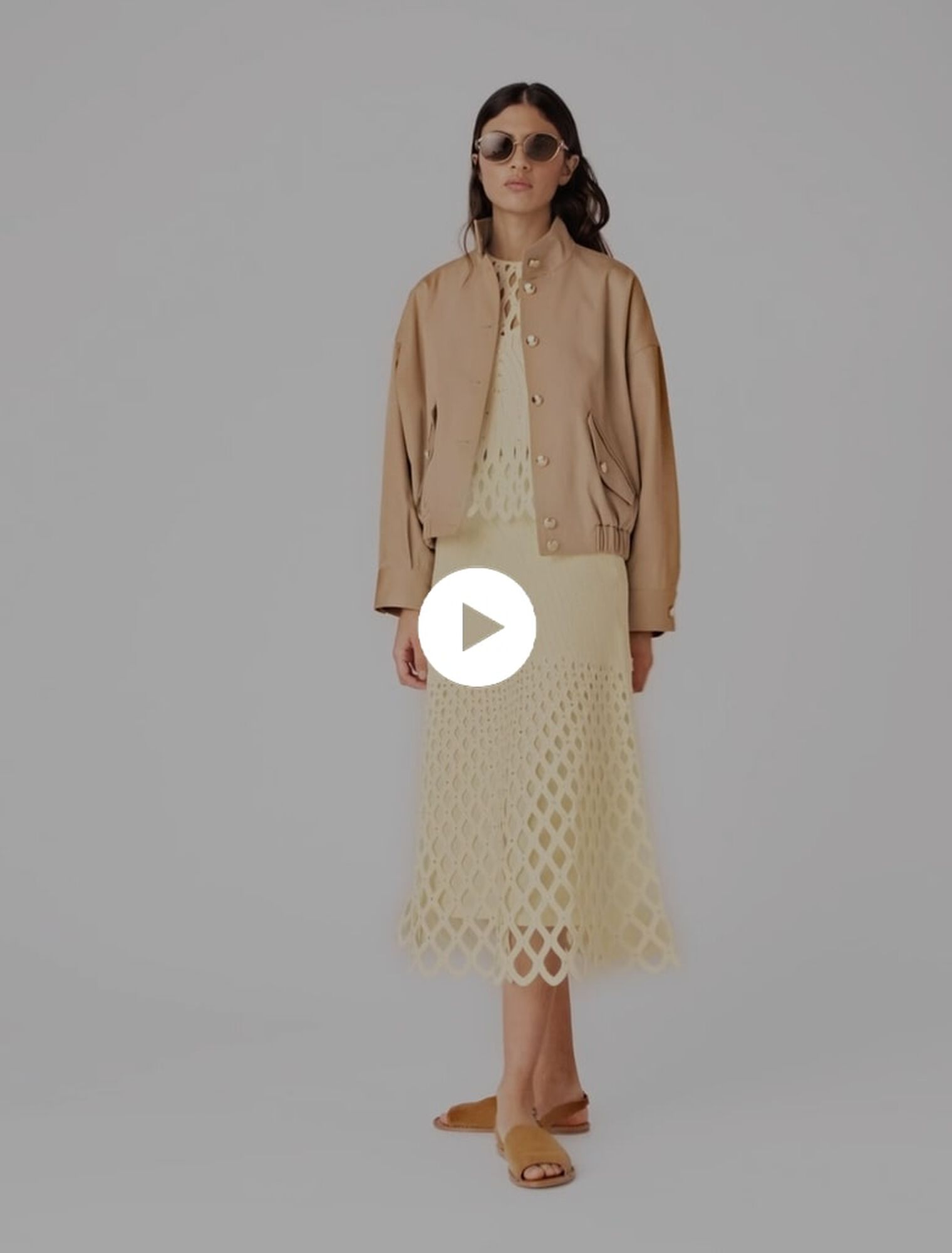 Falda de ganchillo forro extra&iacute;ble