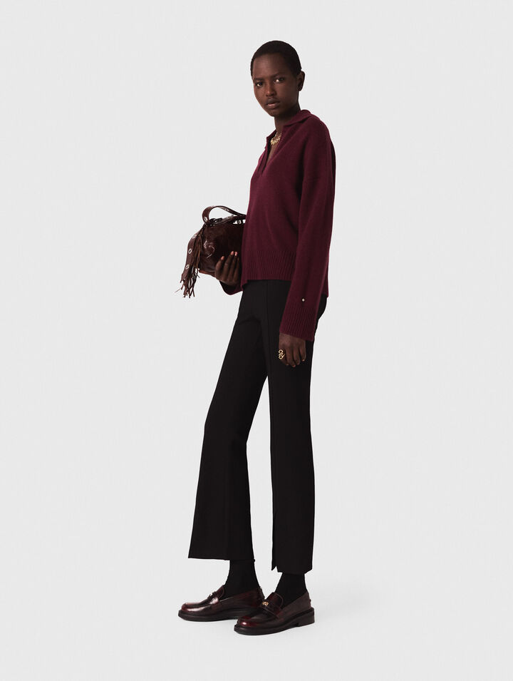 Pantalones con abertura