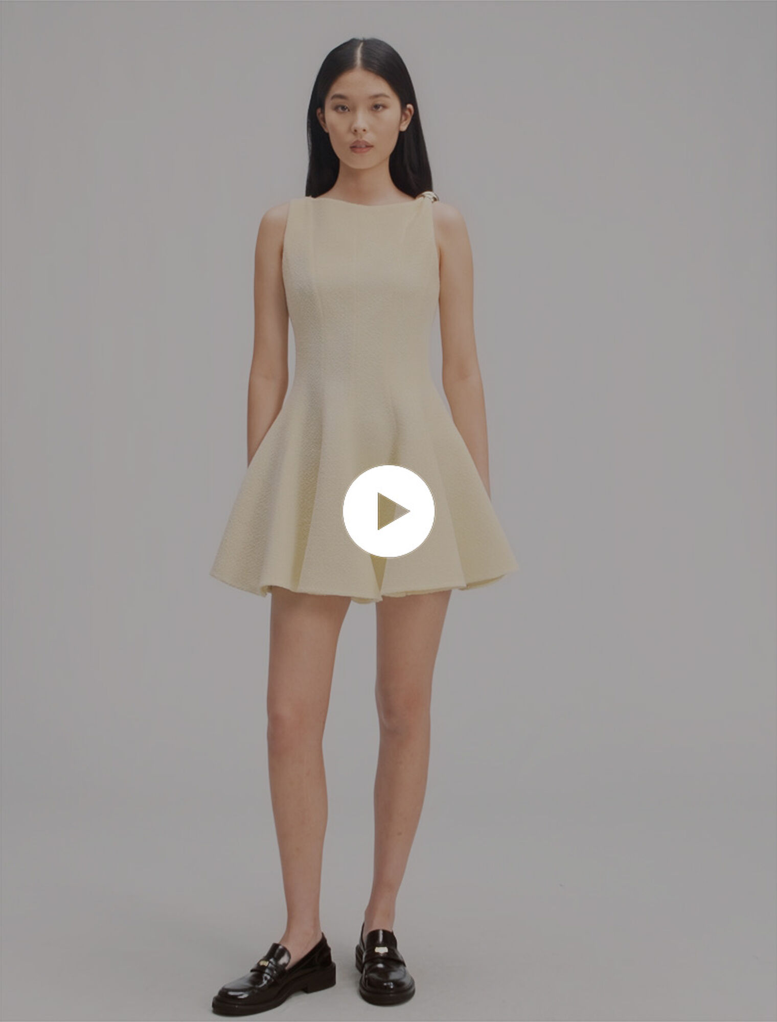 Vestido corto de tweed