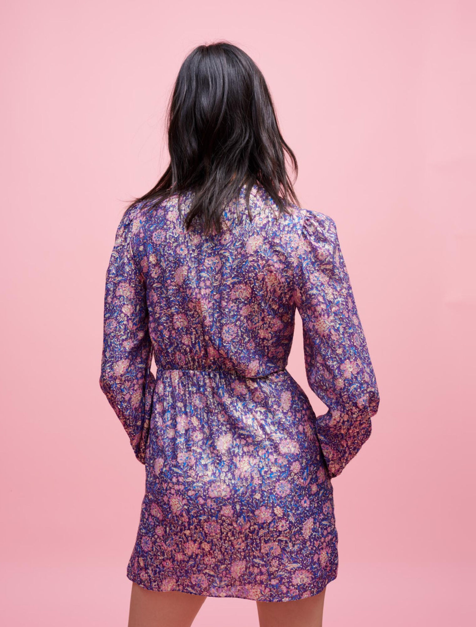 Vestido de viscosa estampado
