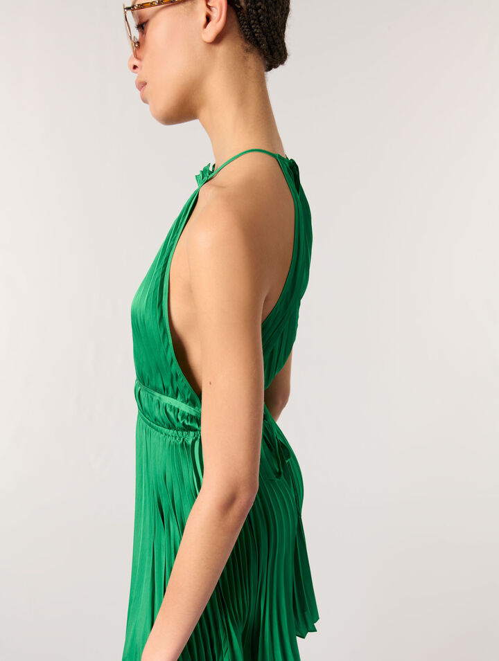 Vestido corto espalda descubierta