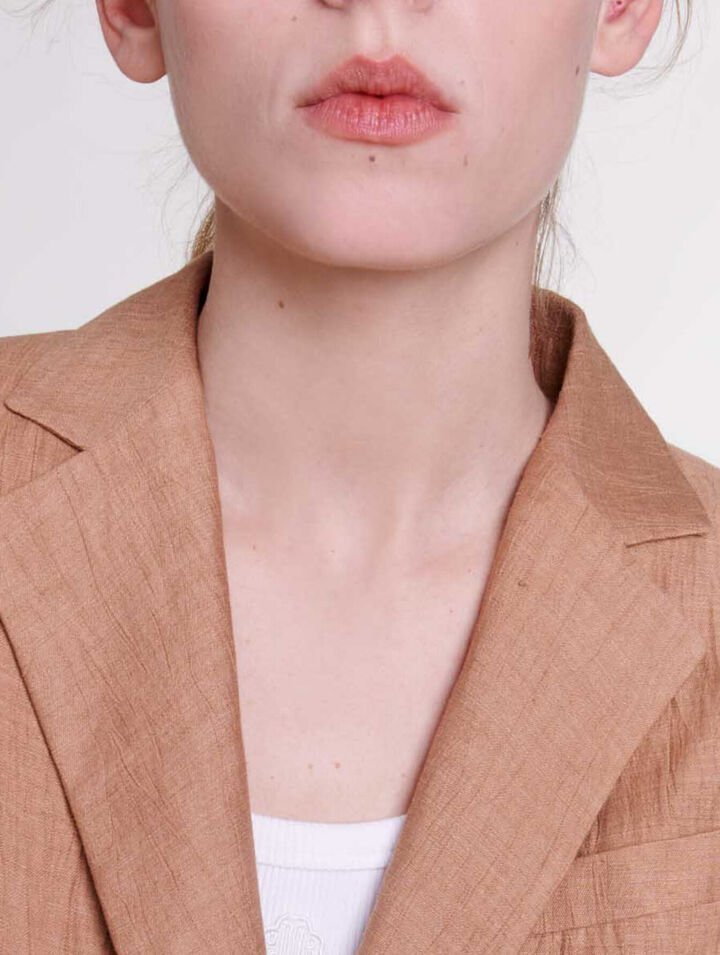 Chaqueta de traje de lino