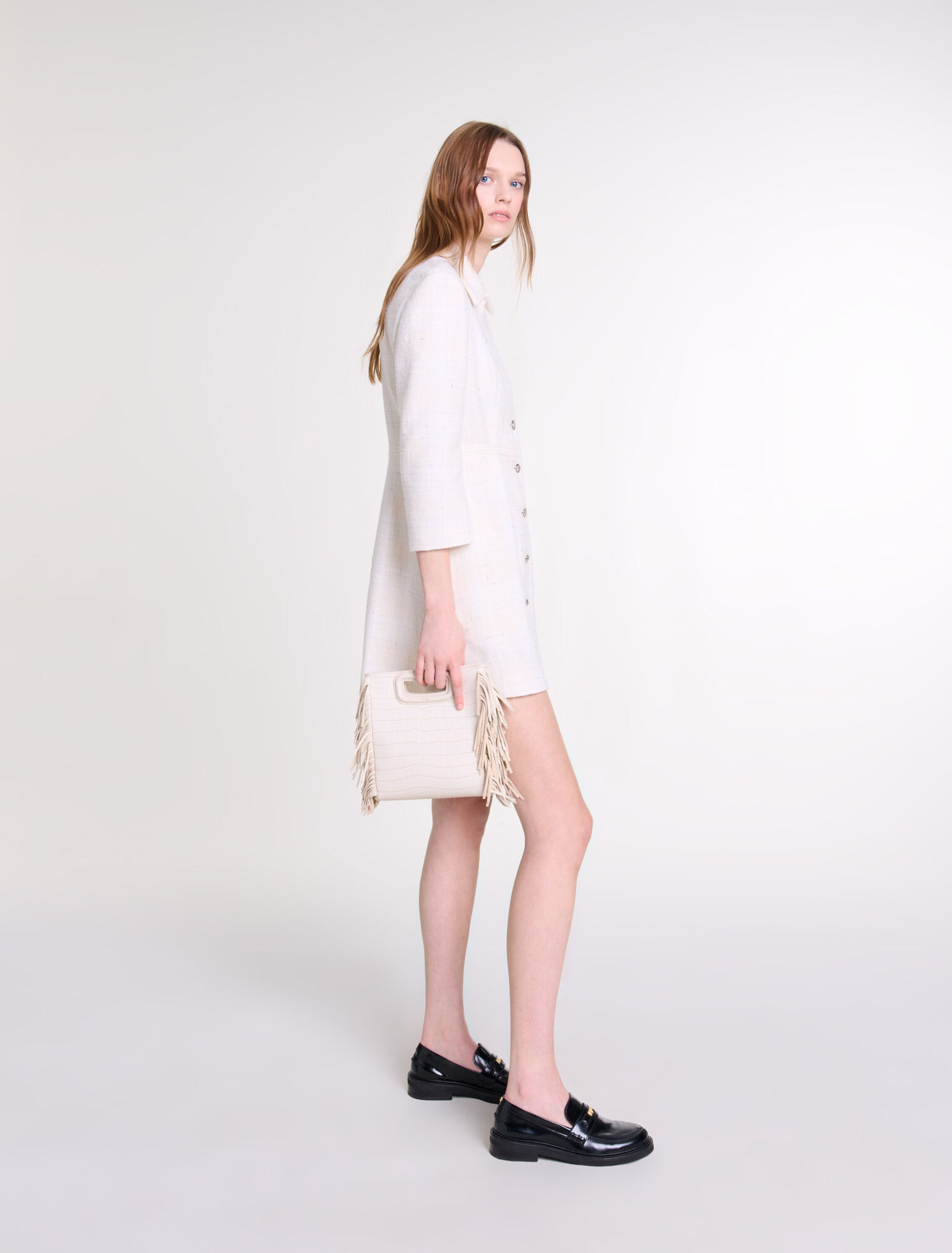 Vestido corto de tweed