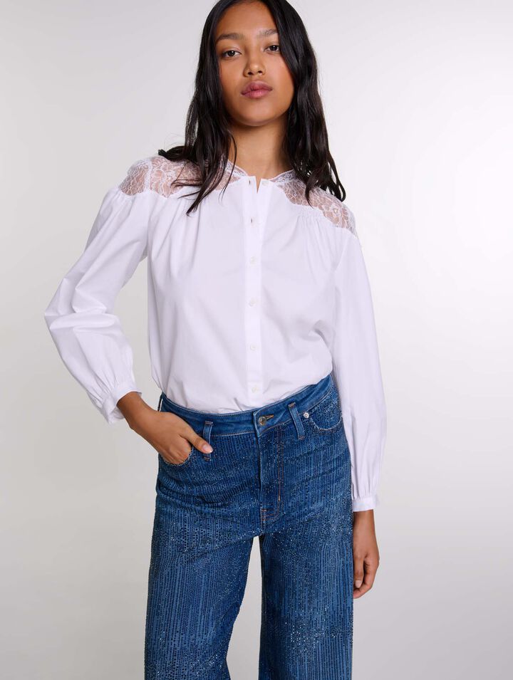 Camisa con encaje