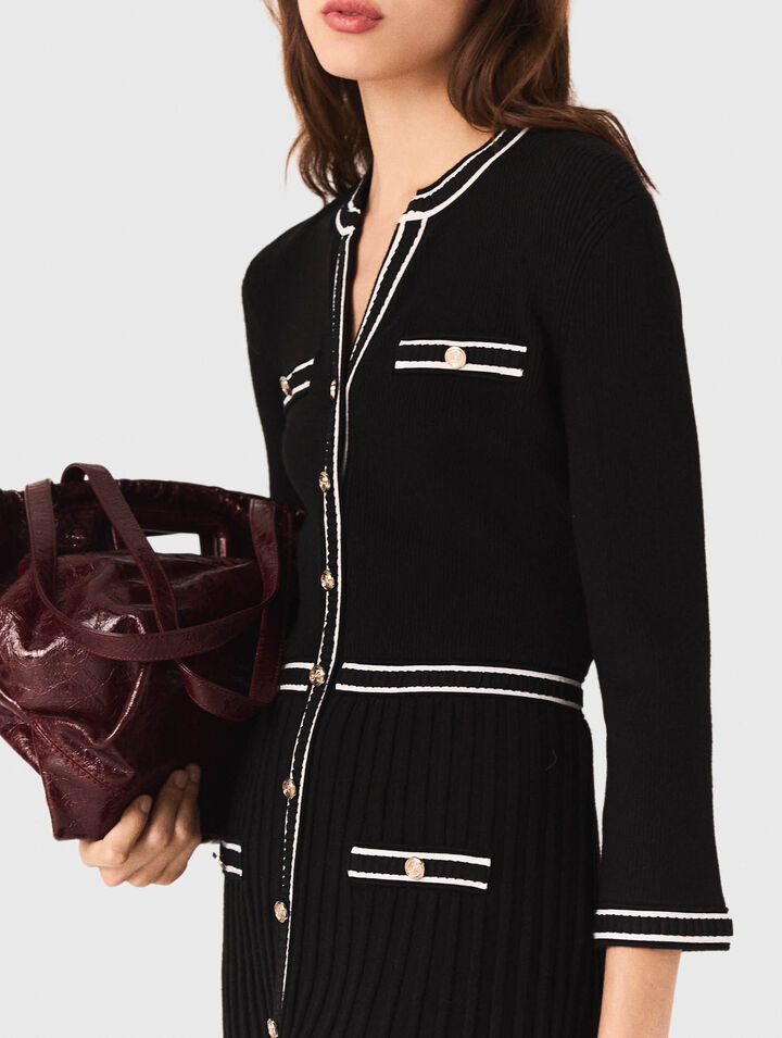 Vestido midi de punto