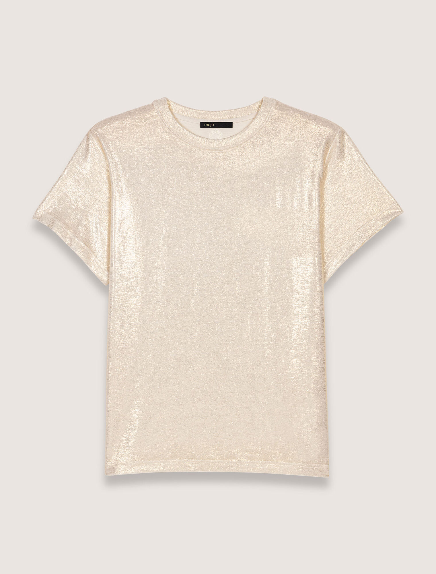 Camiseta de tejido lamé
