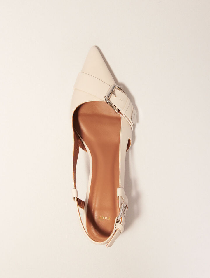 Tacones slingback con doble hebilla