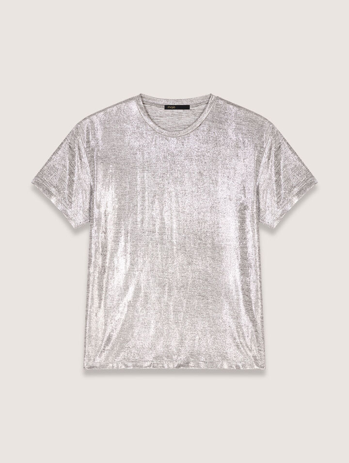 Camiseta de lamé