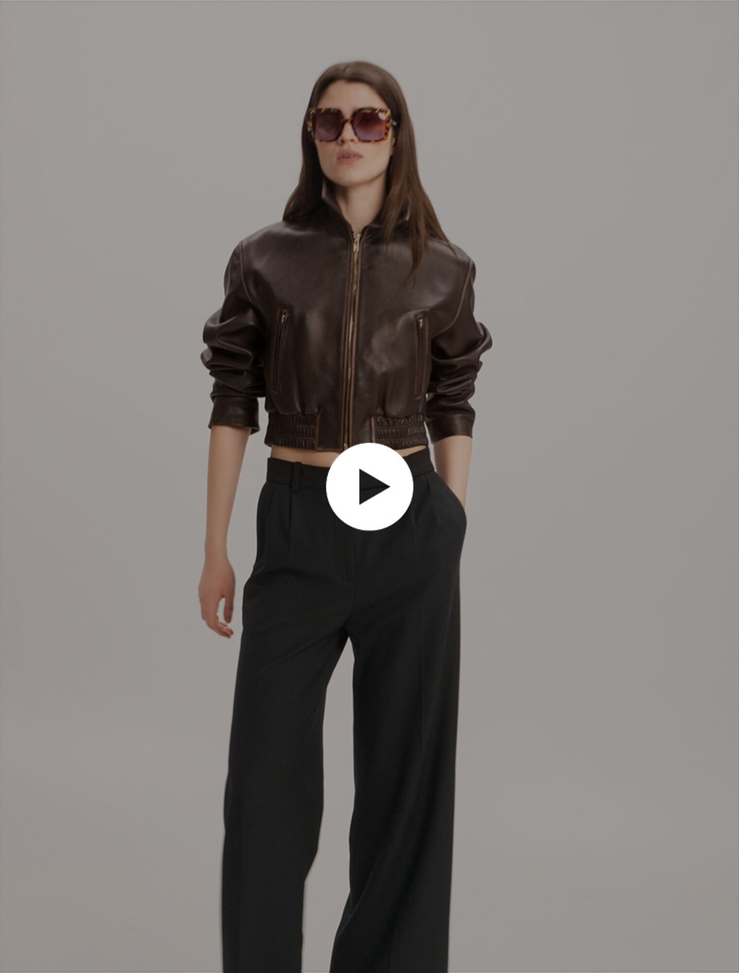 Pantalón de traje ancho