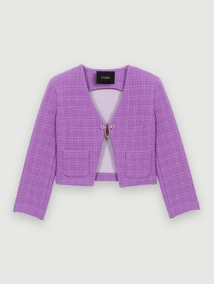 Chaqueta corta de tweed