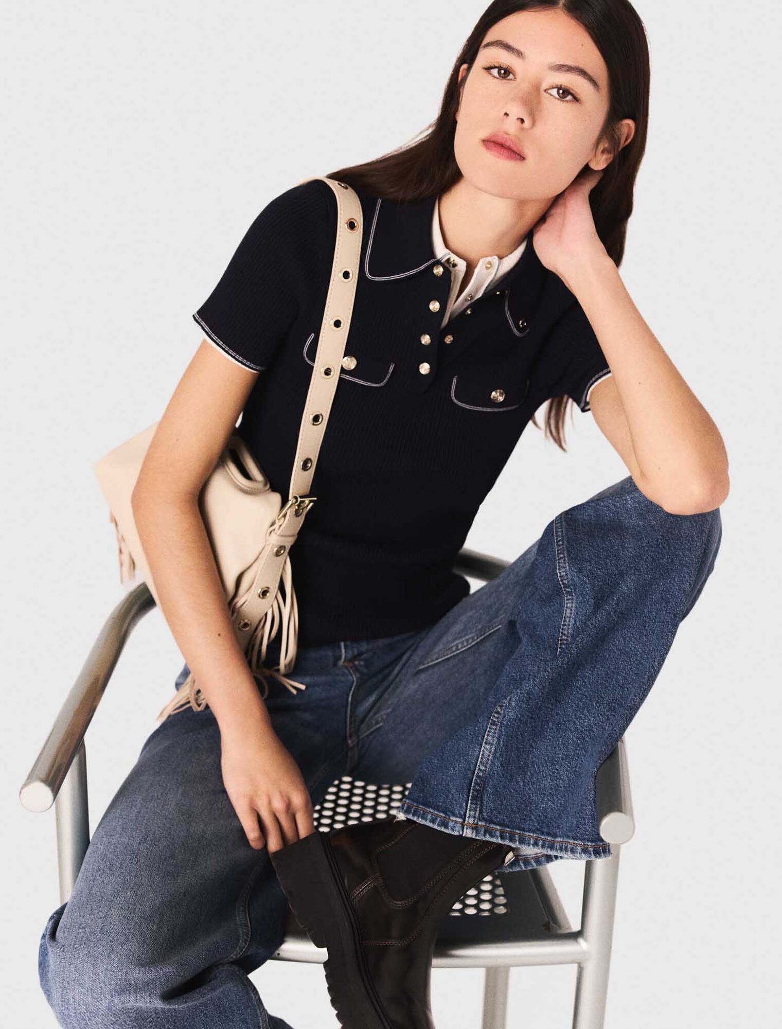 Polo de manga corta