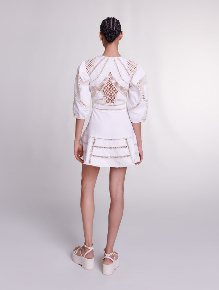 Vestido corto voluminoso