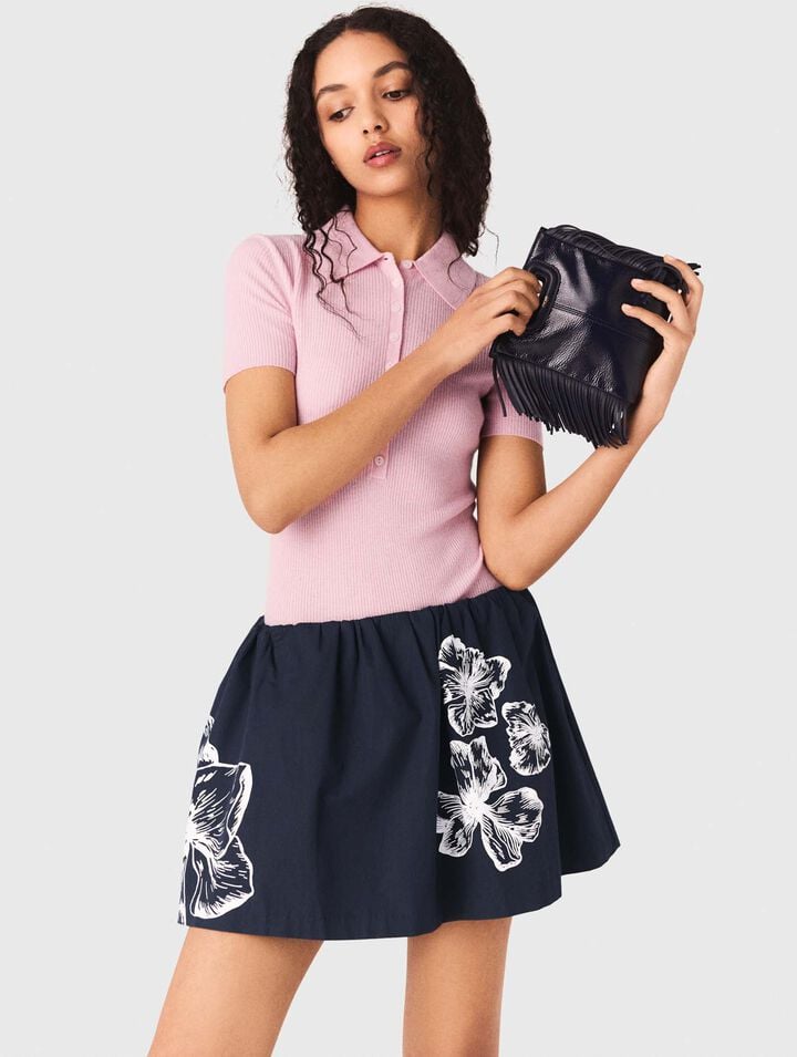 Falda corta de algod&oacute;n