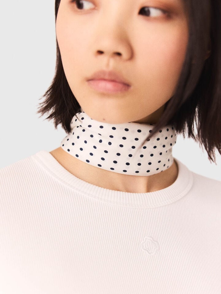 Bandana de seda estampada 60x60