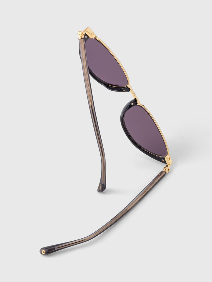 Gafas cat eye de metal y acetato