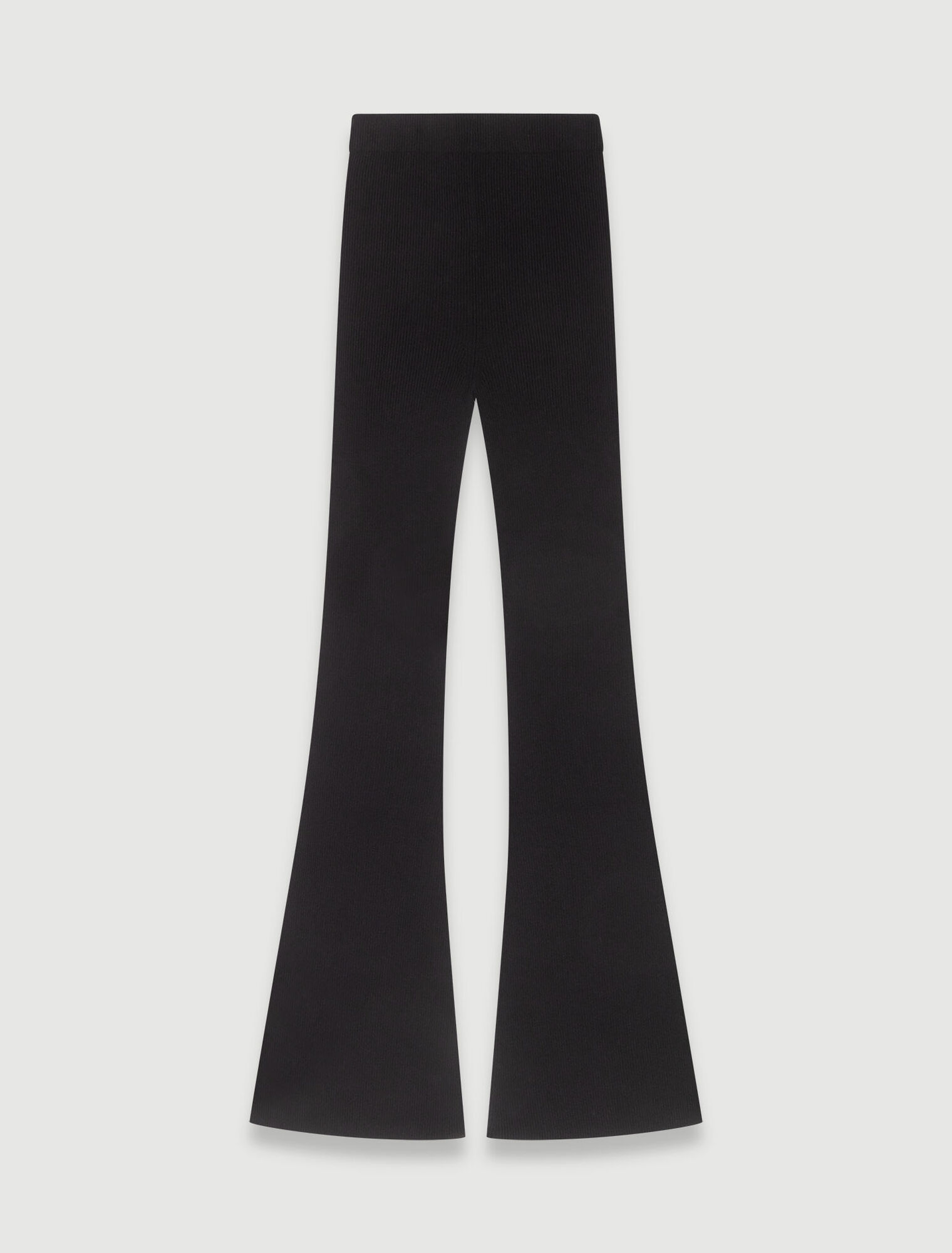 Pantalón de punto acanalado
