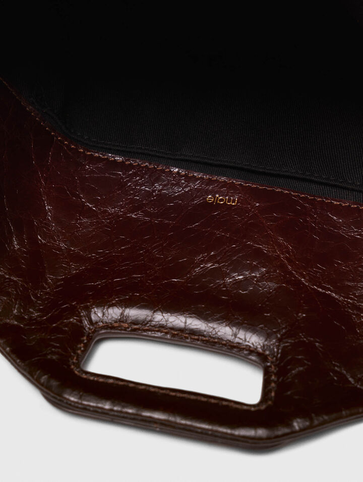 Bolso Miss M de cuero agrietado