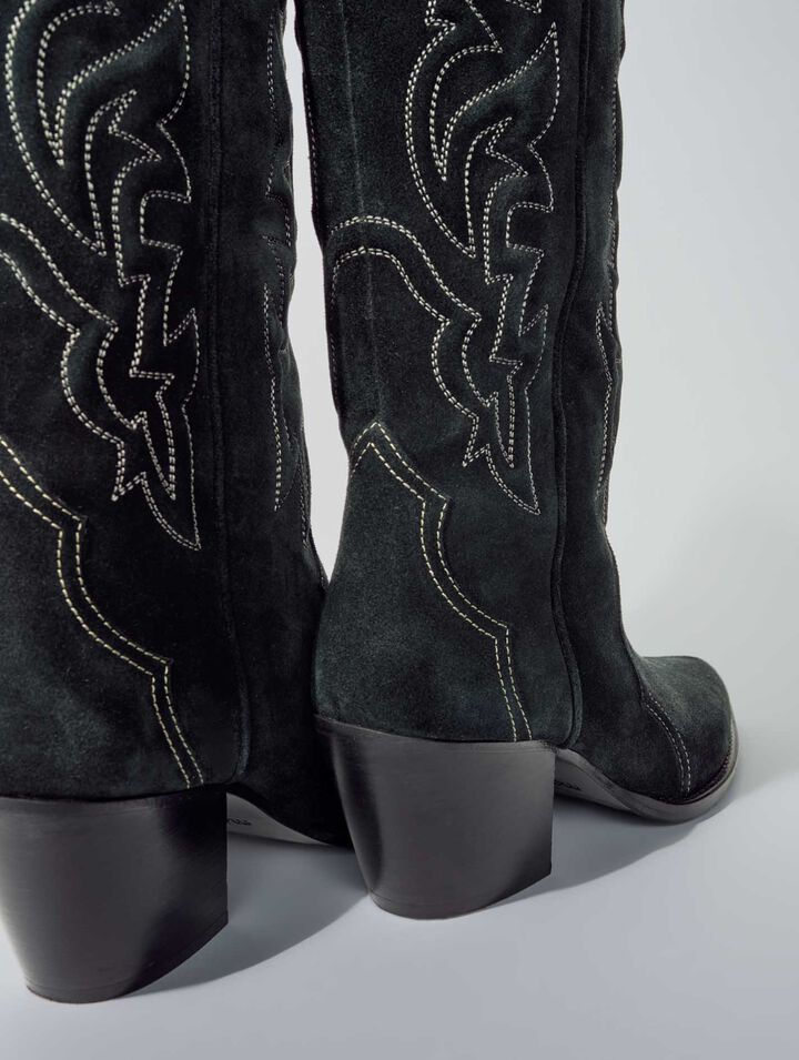 Botas cowboy de ante