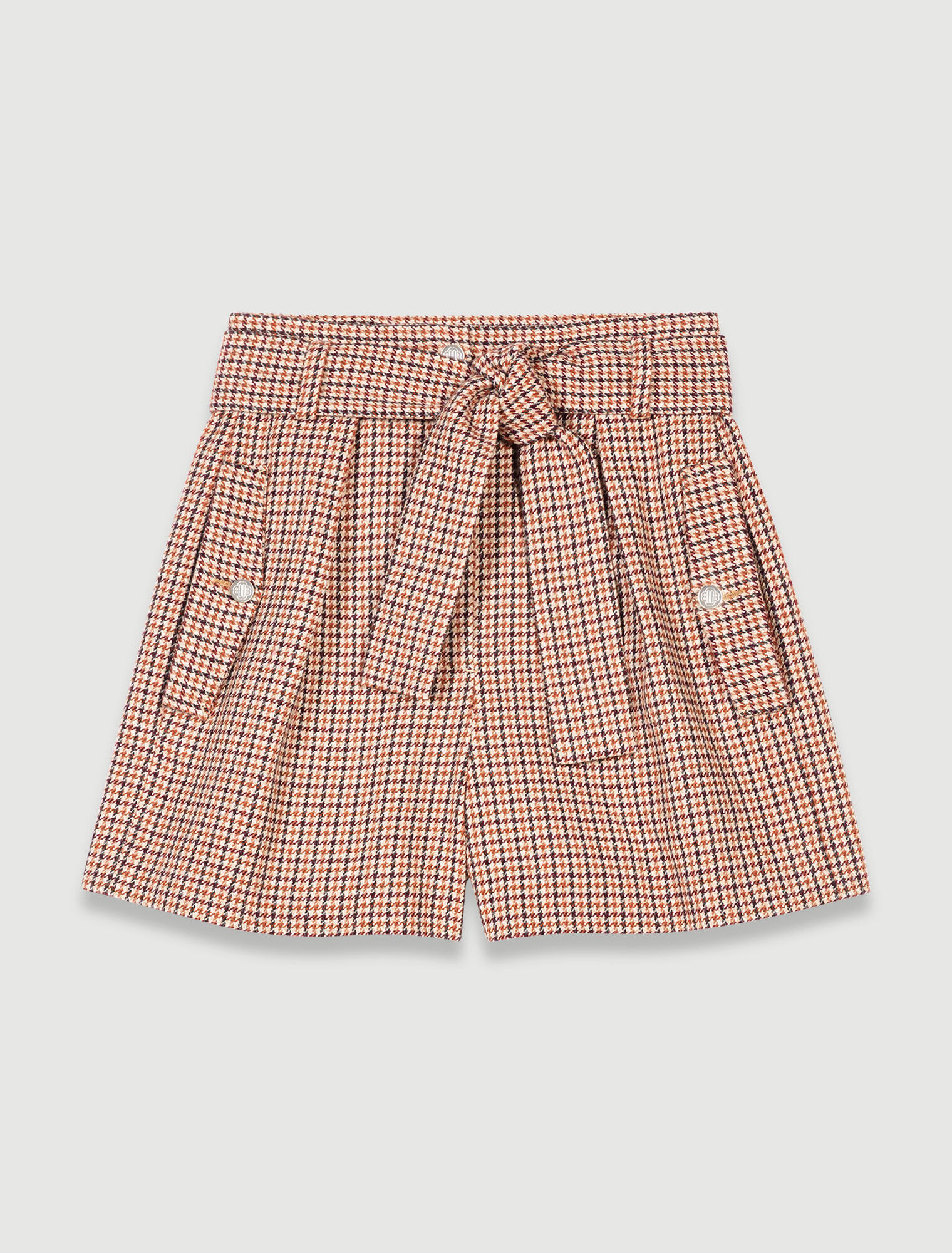 Pantalones cortos de pata de gallo