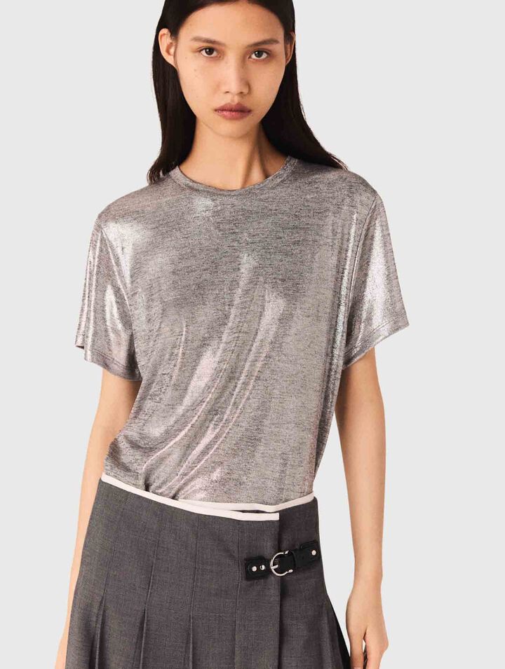 Camiseta de lamé