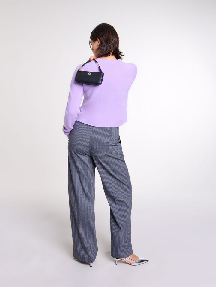 Pantalón de traje con strass