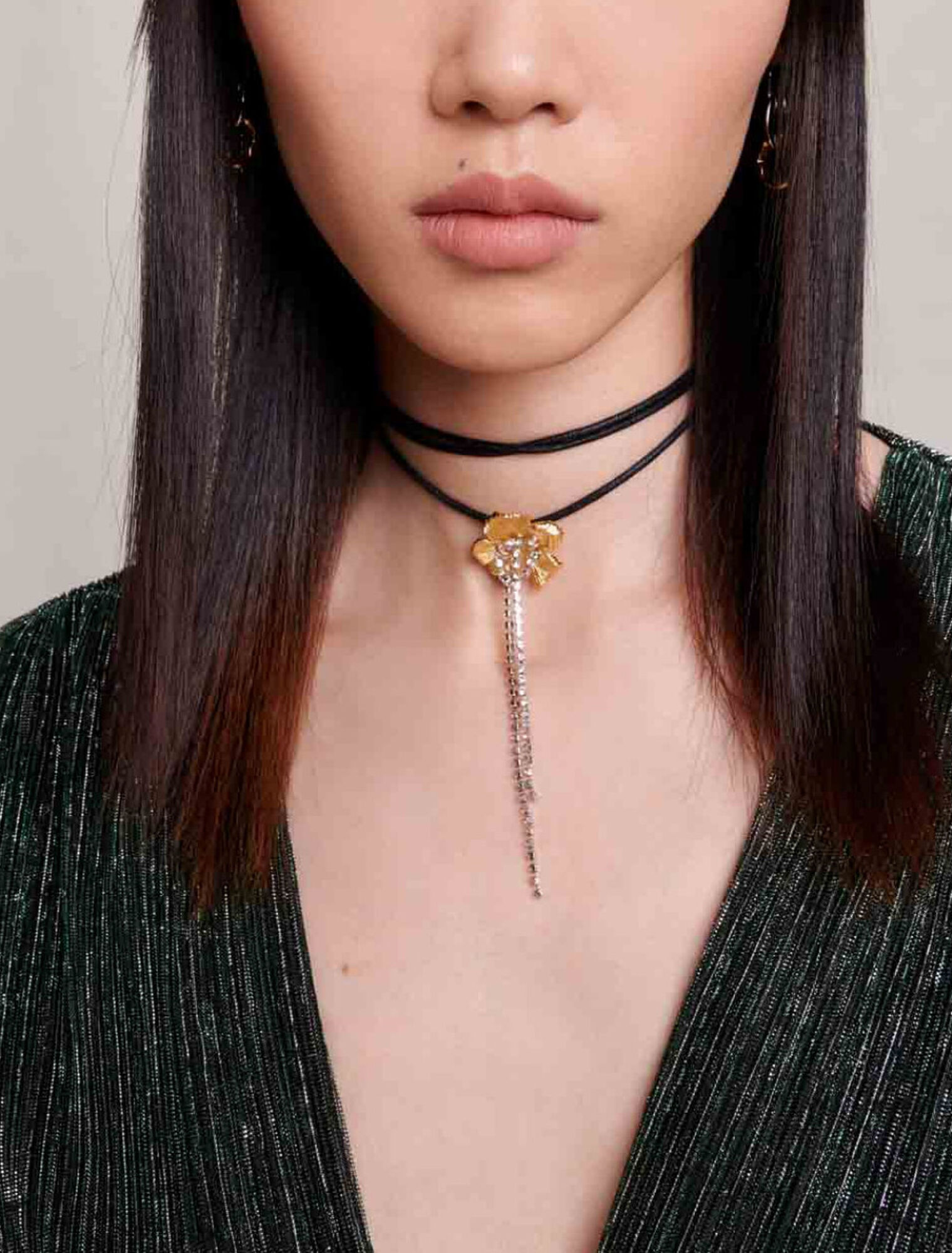 Vestido totalmente de lamé