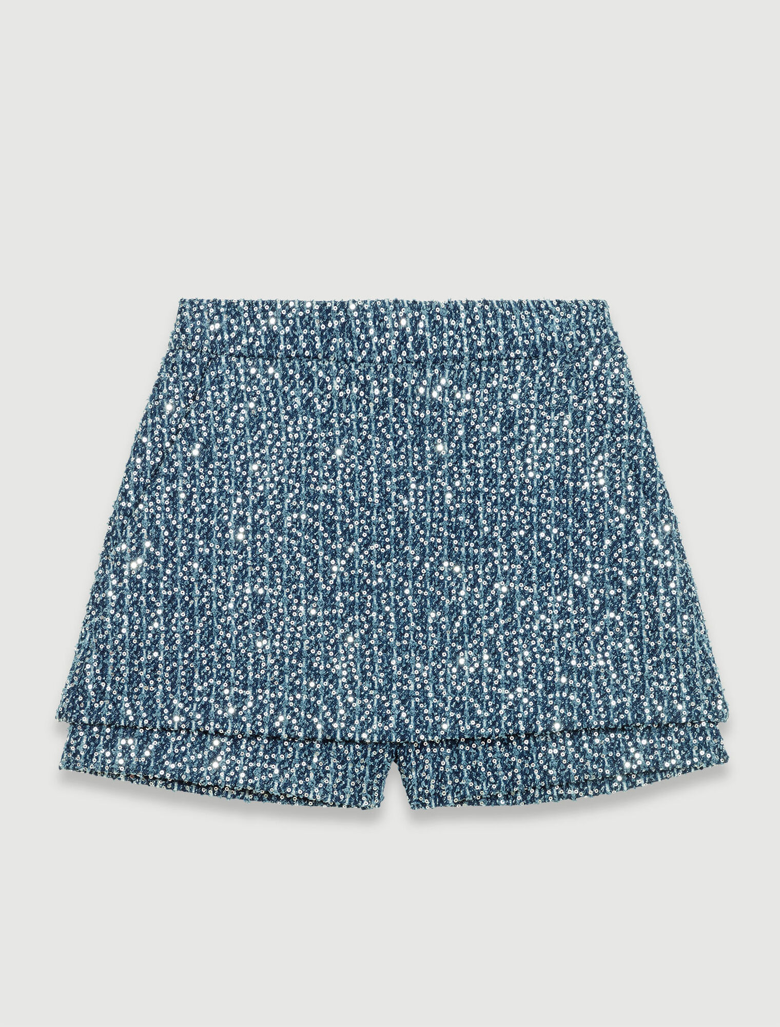 Pantalón corto efecto trampantojo
