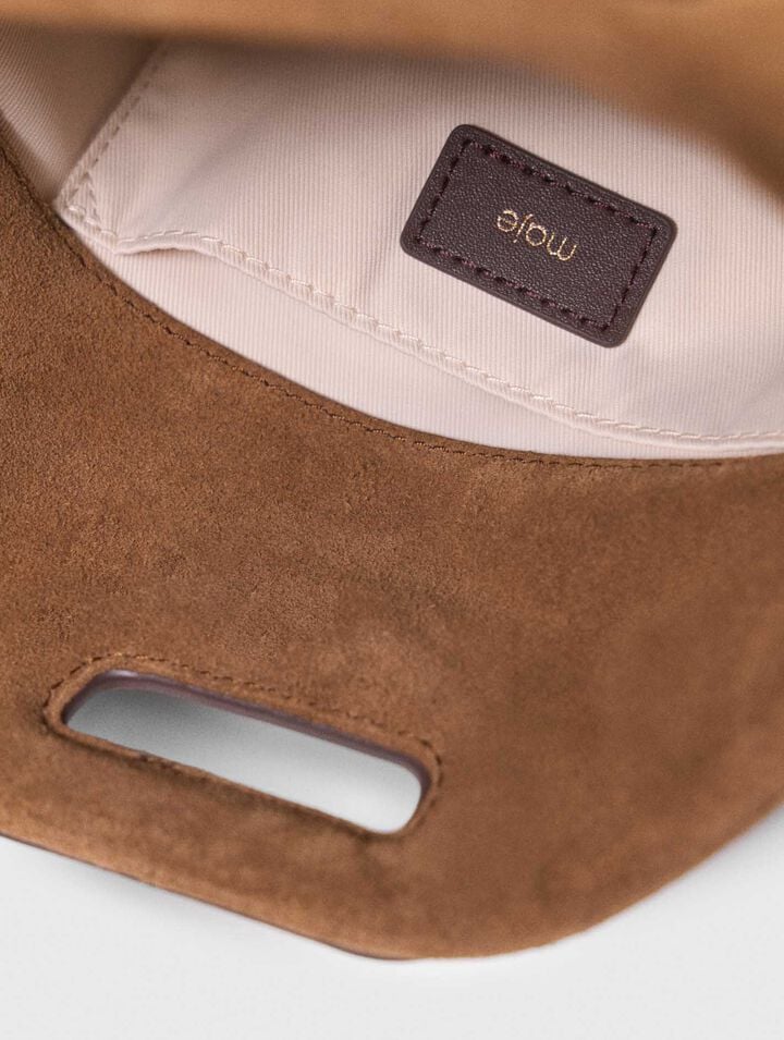 Bolso Miss M mini de piel y ante