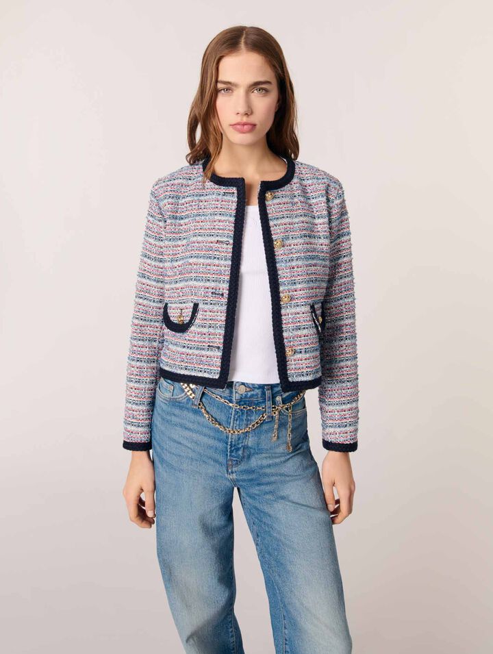 Chaqueta corta de tweed