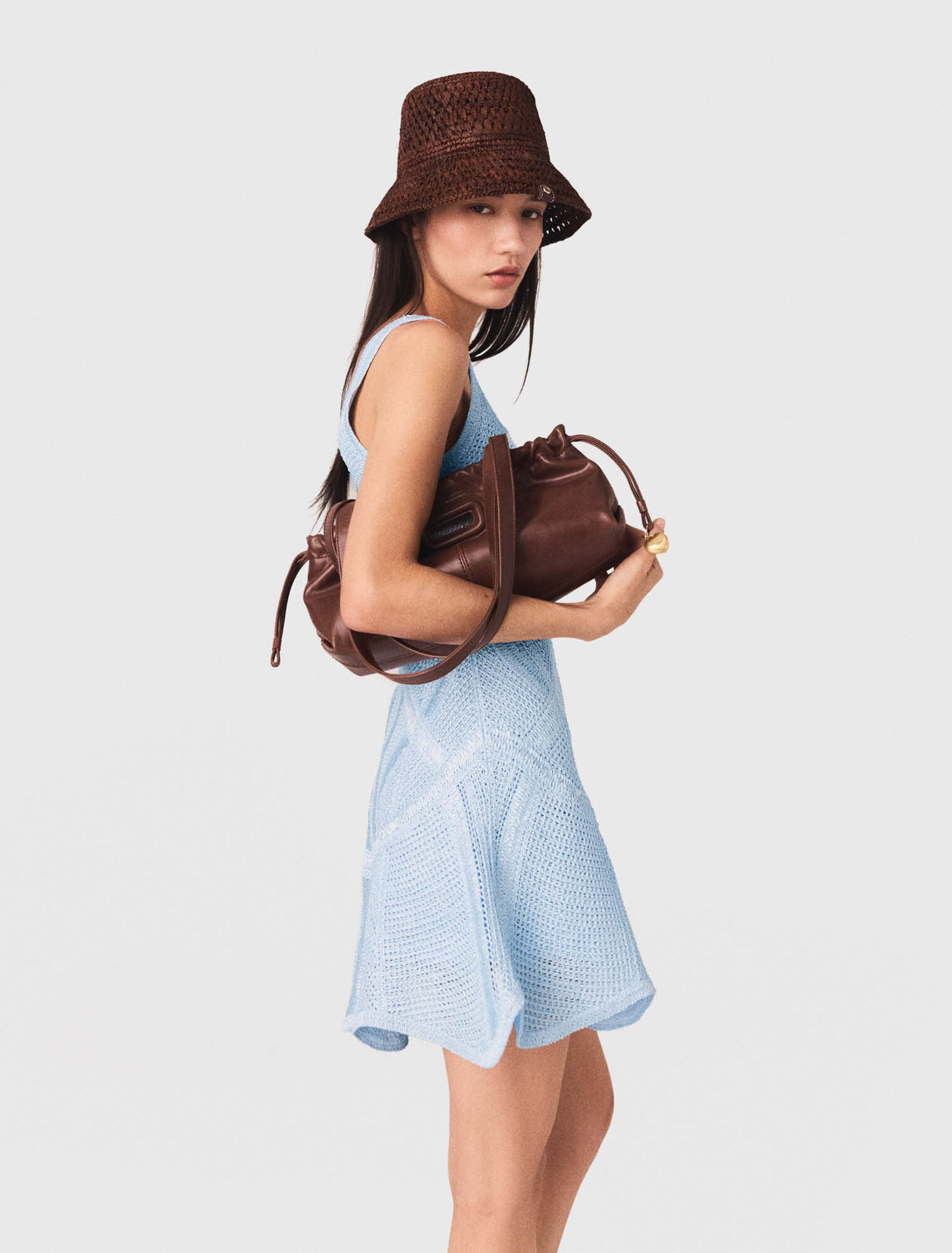 Vestido corto de ganchillo