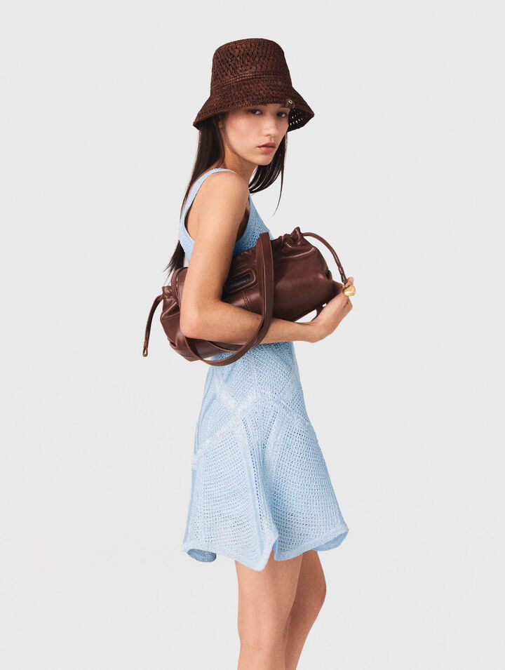 Vestido corto de ganchillo