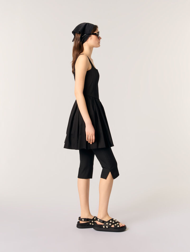 Vestido corto de algodón