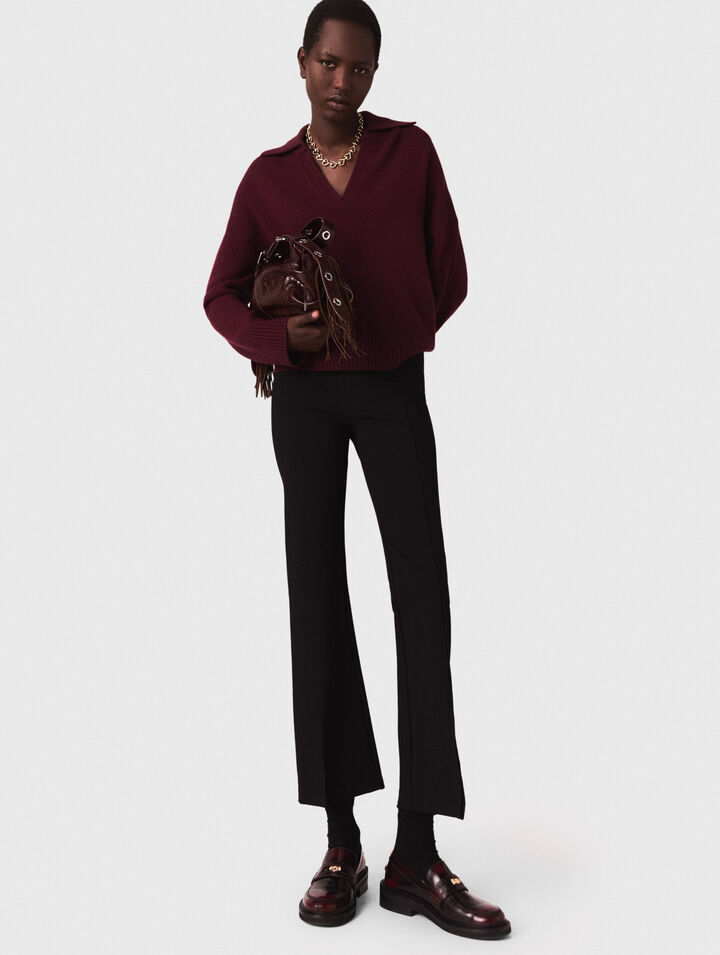 Pantalones con abertura