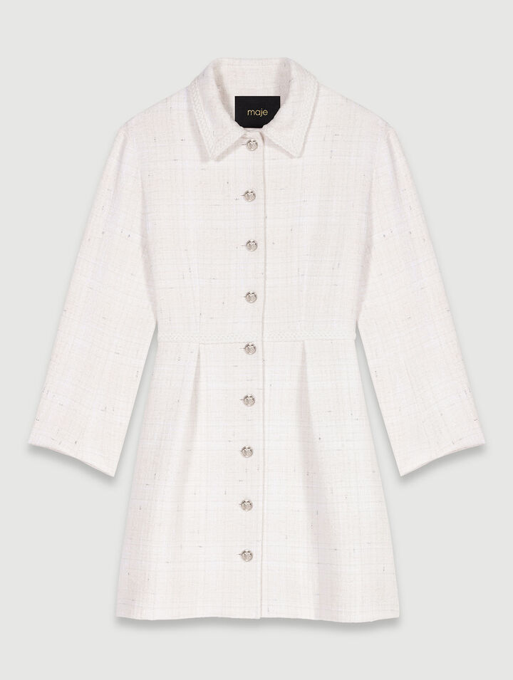 Vestido corto de tweed