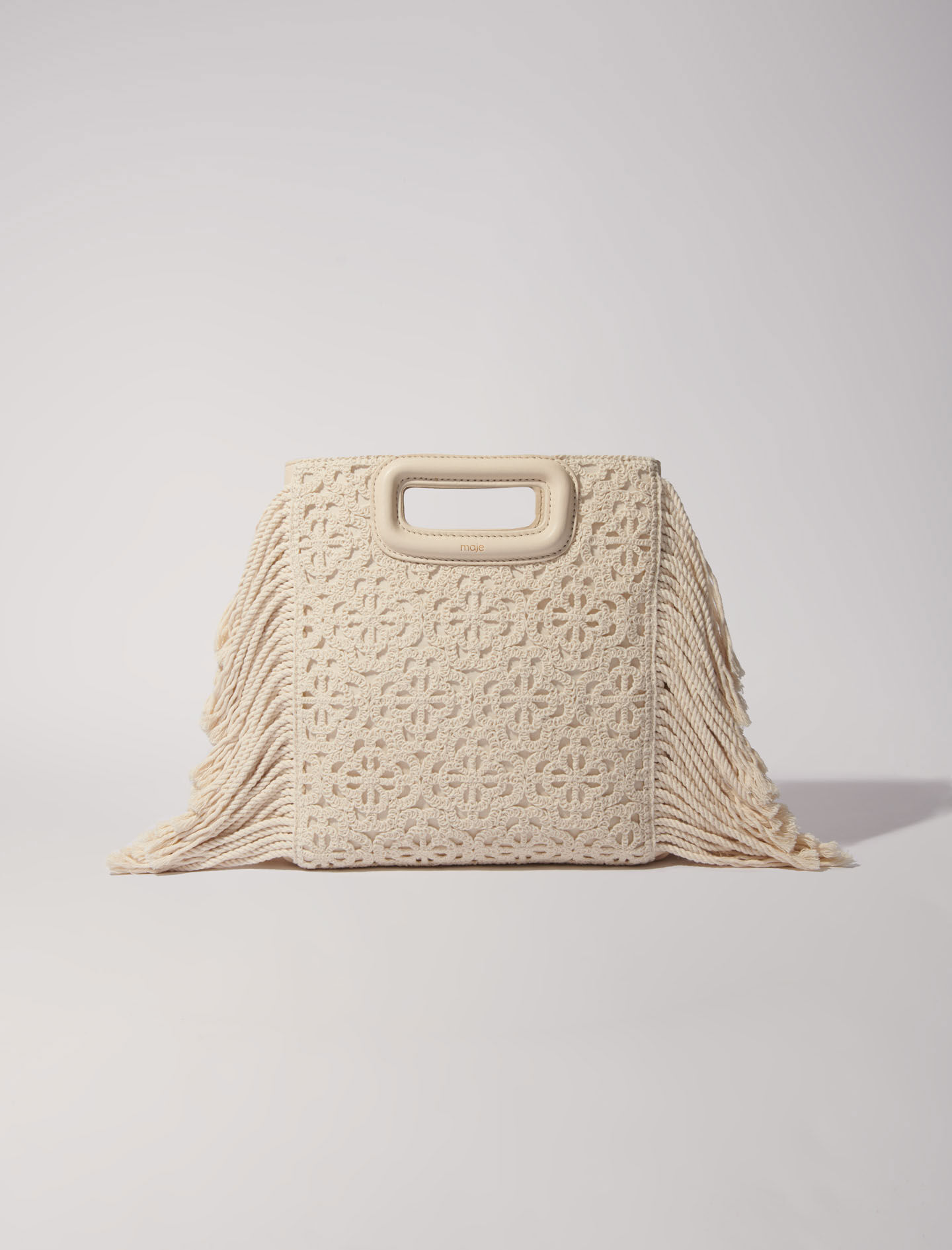 Bolso M bordado efecto encaje Bolsos M Maje