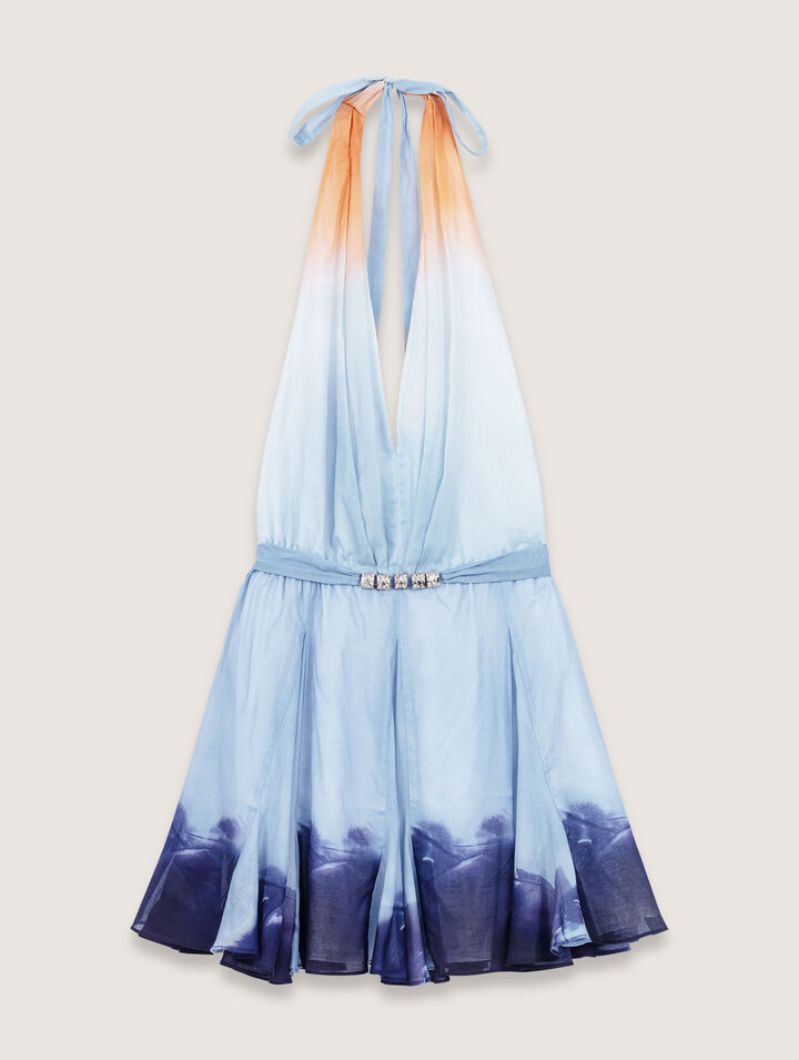 Vestido corto tie dye