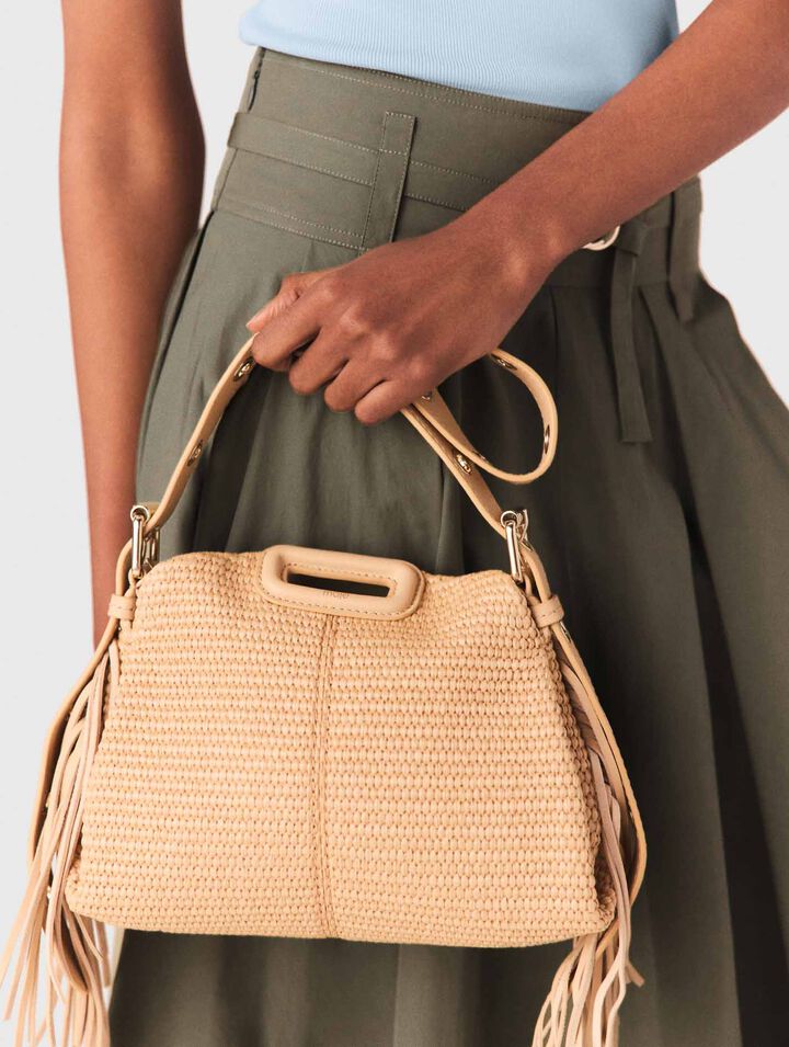 Bolso Miss M mini efecto rafia