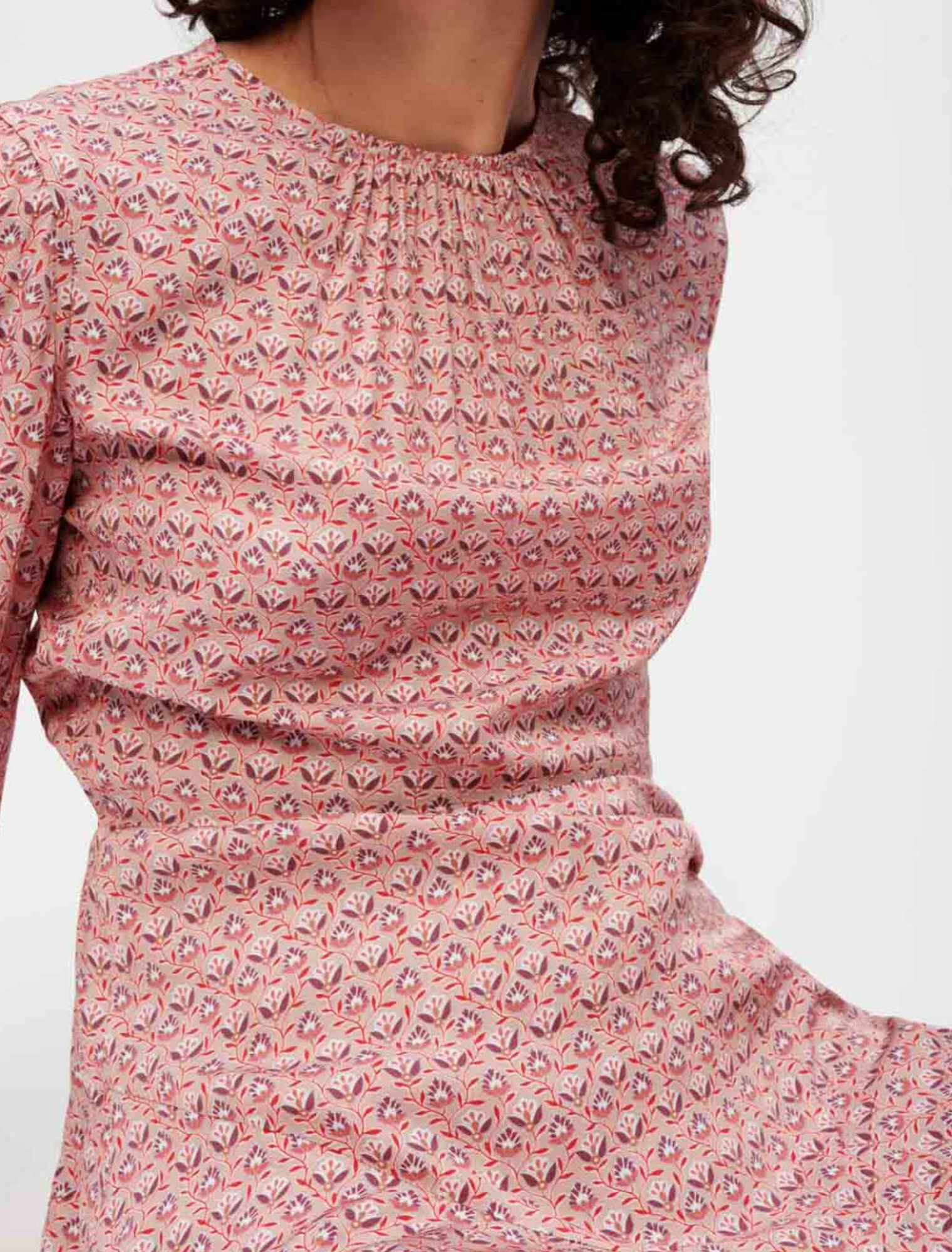 Vestido estampado de viscosa