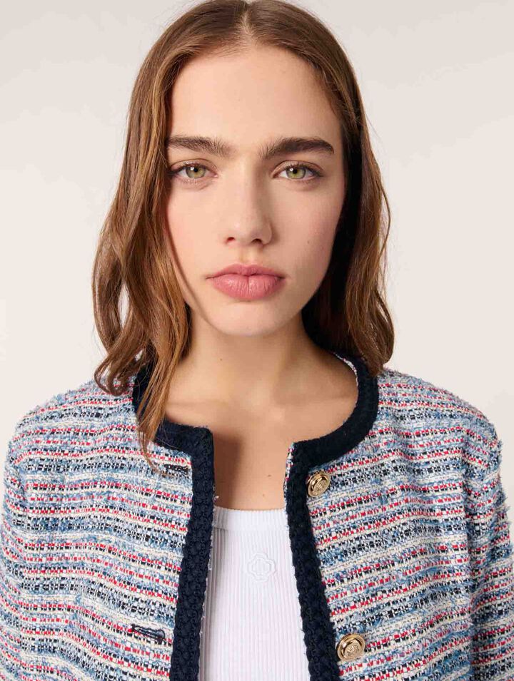 Chaqueta corta de tweed